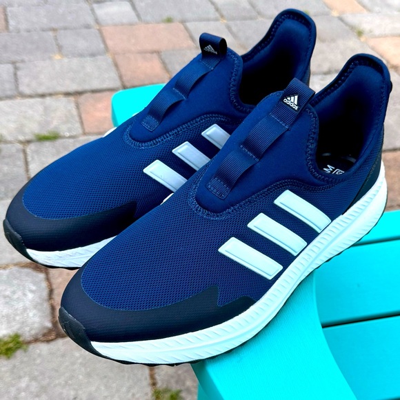 MENS ADIDAS X_PLR PULSE ATHLETIC SLIP-ON SHOES DARK BLUE / CLOUD WHITE / CARBON - Picture 2 of 9